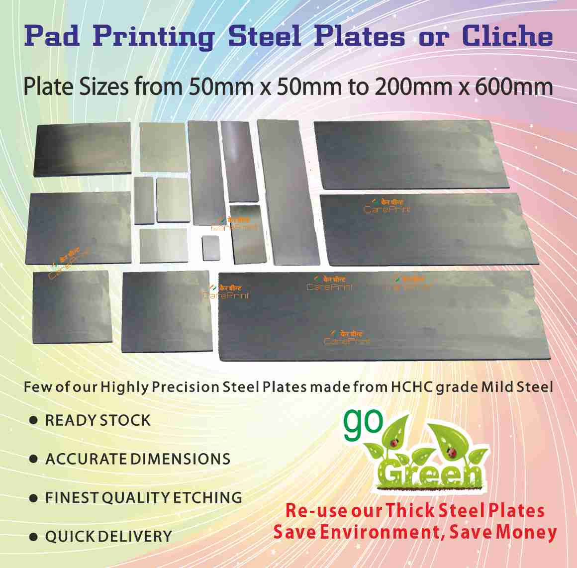 Pad Printing Cliche Plates-Thick Steel Plate - ENGYPRINT