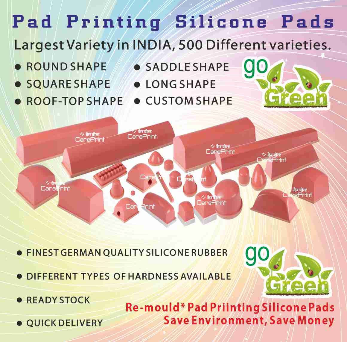 Silicone Pad for pad printing (Cylindrical shape)